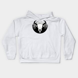 Bison Skull Kids Hoodie